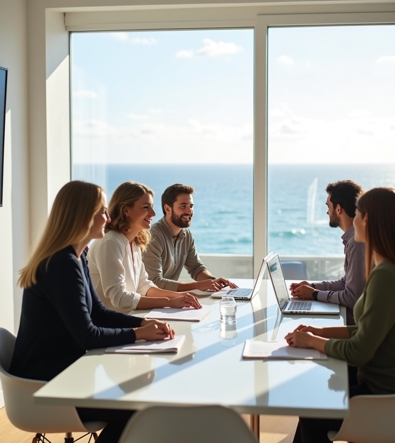 Equipa KeyCoast em reunião